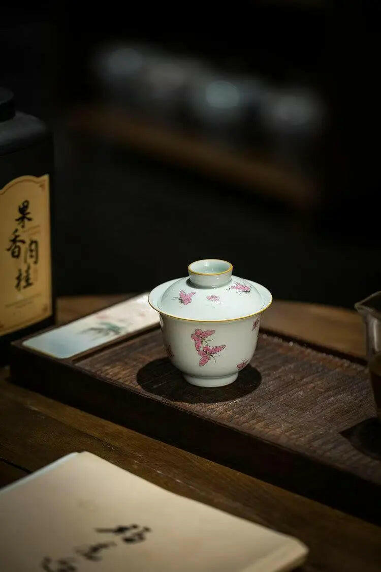 Gong Fen Bai Die - Jing De Zhen Porcelain Gaiwan zycschina