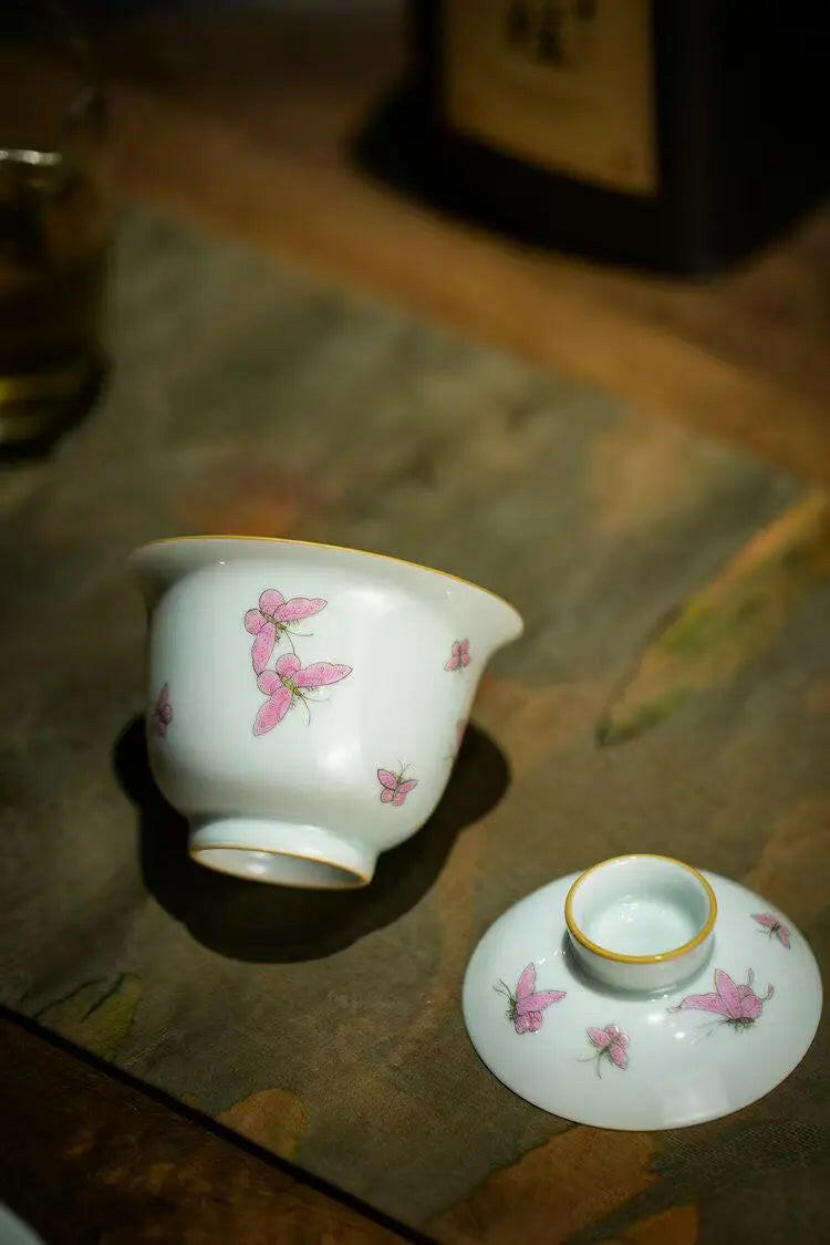 Gong Fen Bai Die - Jing De Zhen Porcelain Gaiwan zycschina