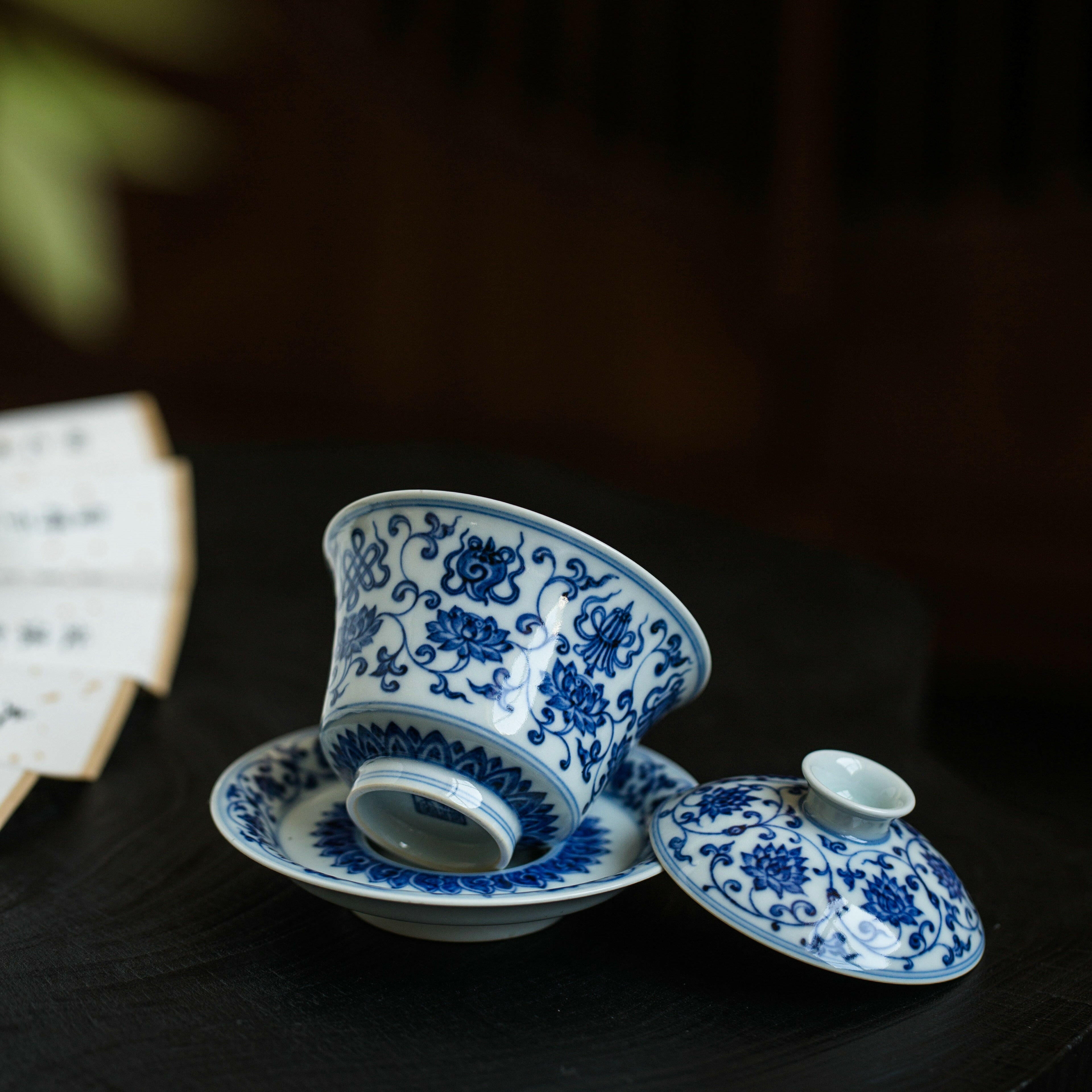 Jing Tai Lian Tuo Ba Bao - Porcelain Gaiwan zycschina
