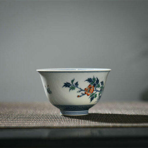 Mu Dan Hua Die - Jing De Zhen Porcelain Teacup zycschina