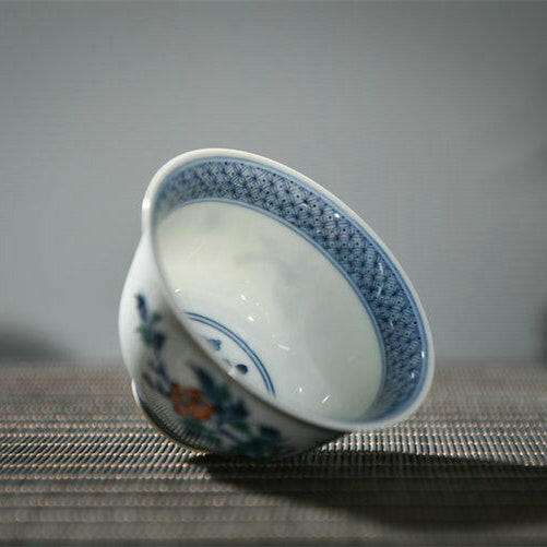 Mu Dan Hua Die - Jing De Zhen Porcelain Teacup zycschina