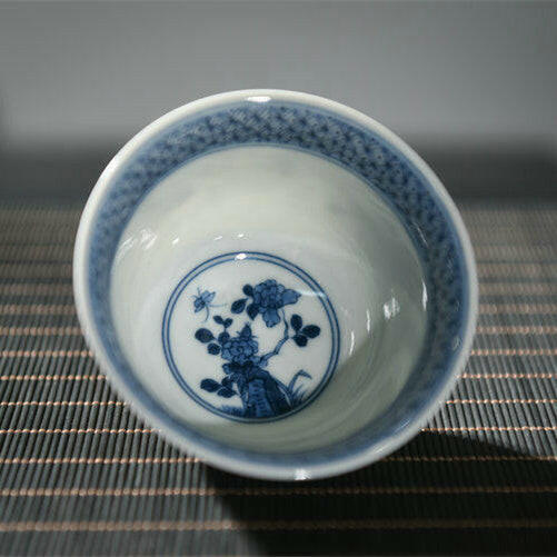 Mu Dan Hua Die - Jing De Zhen Porcelain Teacup zycschina