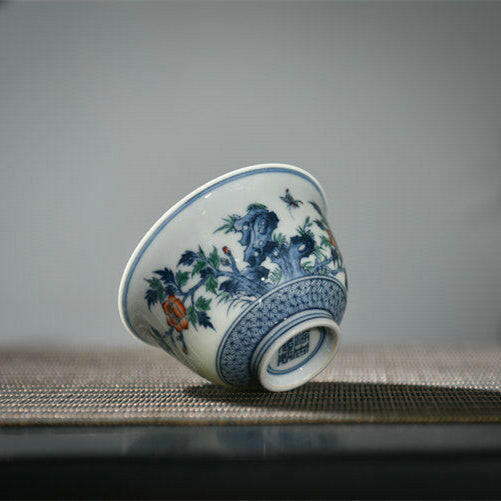 Mu Dan Hua Die - Jing De Zhen Porcelain Teacup zycschina