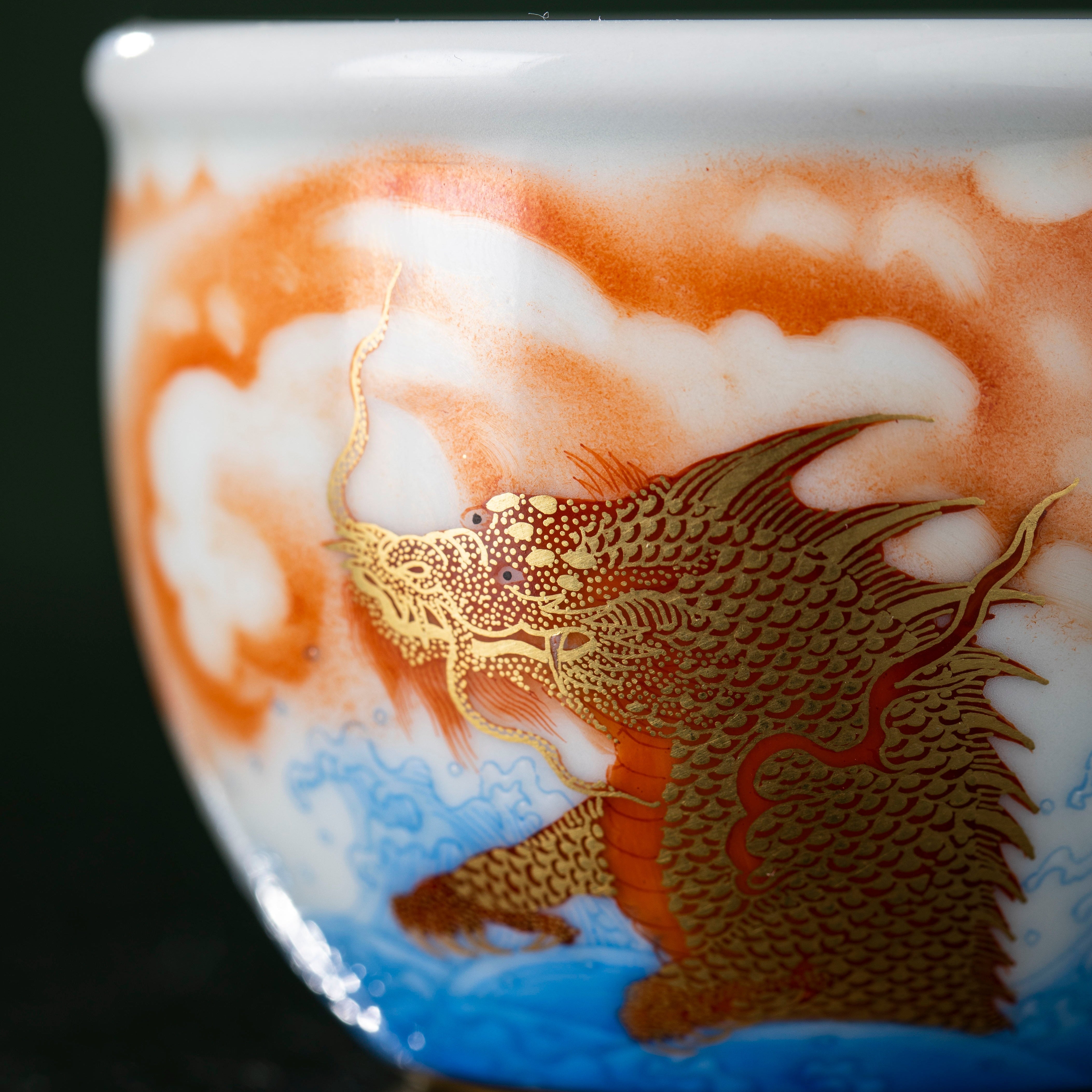 Jiu Long Sheng Zi 180cc - Jing De Zhen Porcelain Teacup zycschina