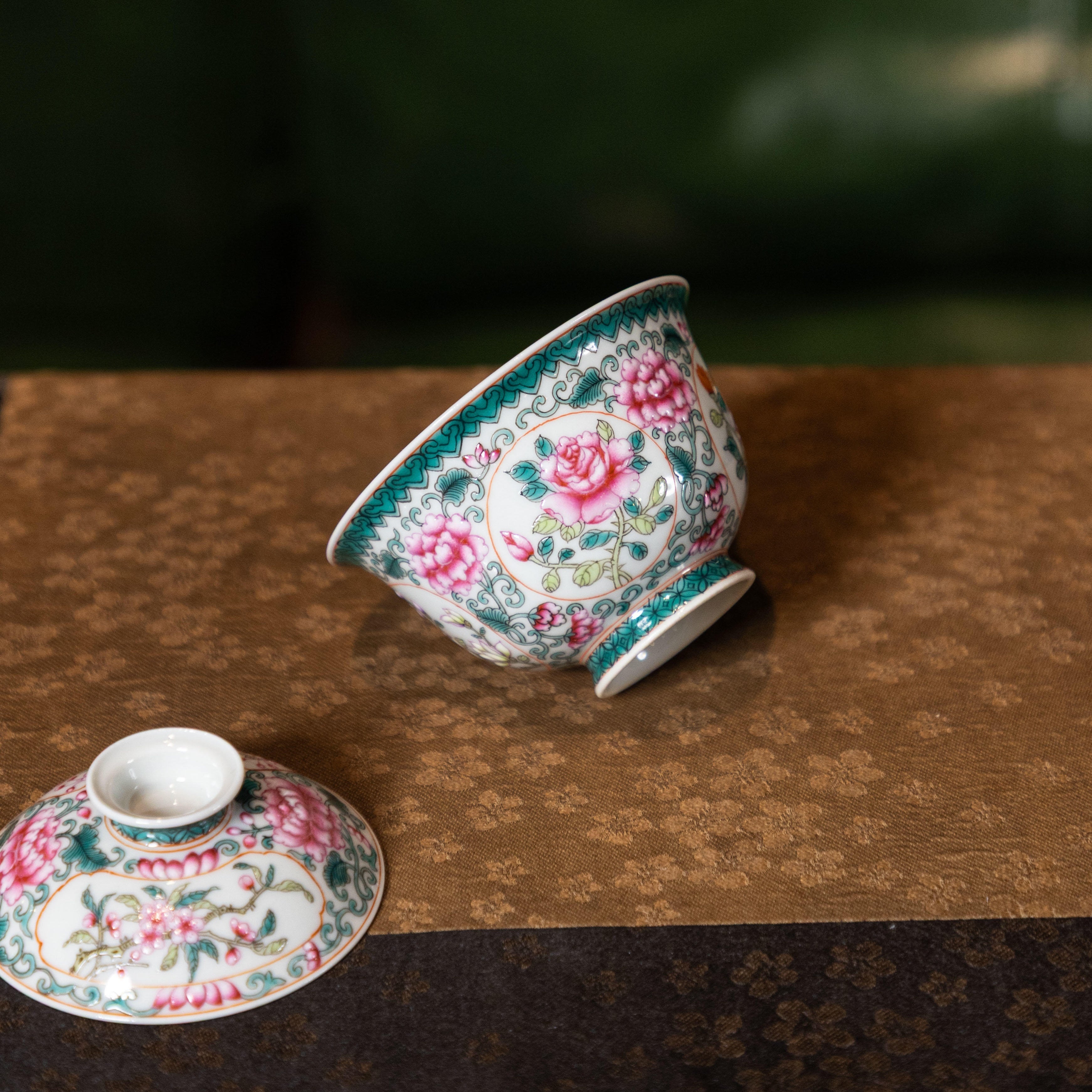 Hua Hui 90cc - Jing De Zhen Porcelain Gaiwan zycschina