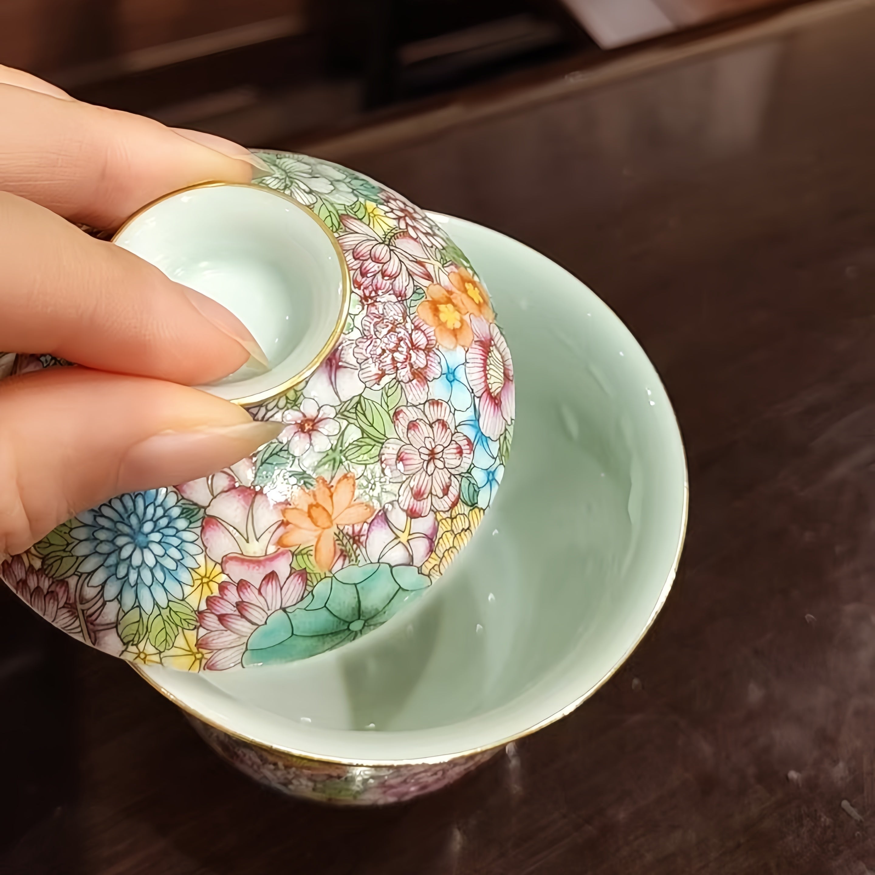 Wan Ju 150cc - Jing De Zhen Porcelain Gaiwan zycschina