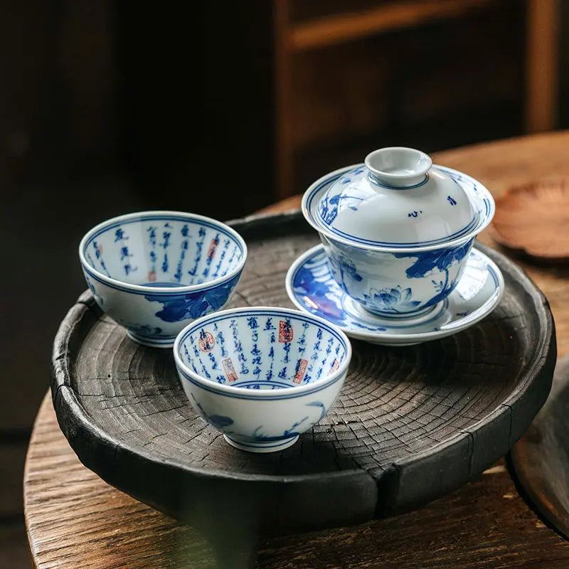 Ai Lian Shuo - Jing De Zhen Porcelain Gaiwan zycschina