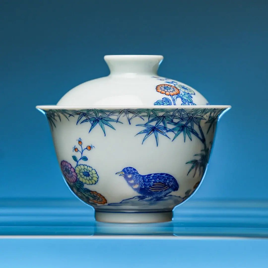 An Ju Le Ye 150cc - Jing De Zhen Porcelain Gaiwan zycschina