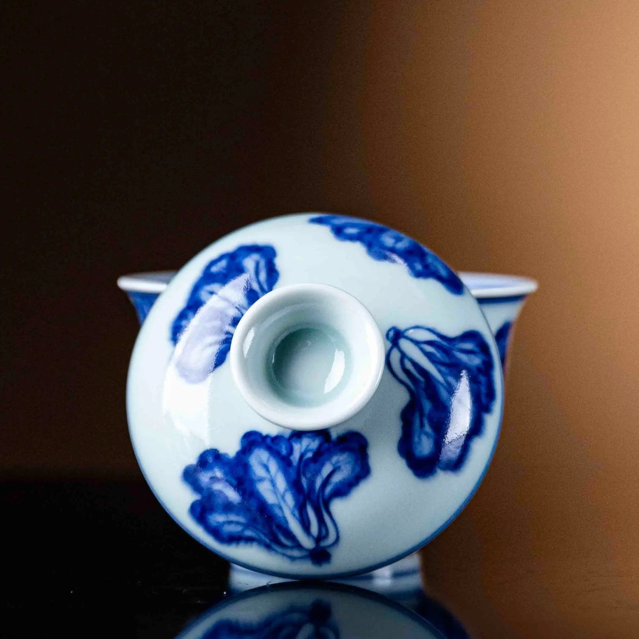 Bai Cai 150cc - Jing De Zhen Porcelain Gaiwan zycschina