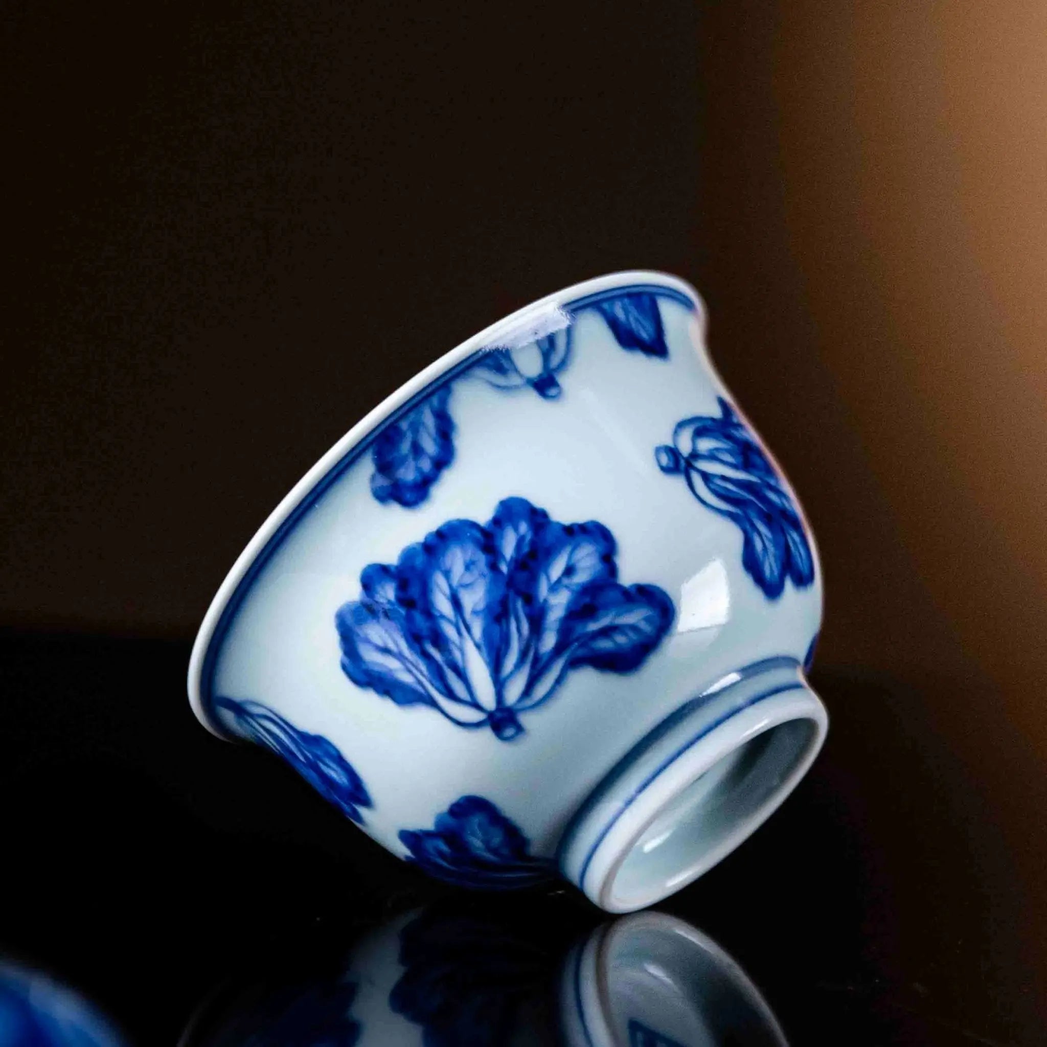 Bai Cai 150cc - Jing De Zhen Porcelain Gaiwan zycschina