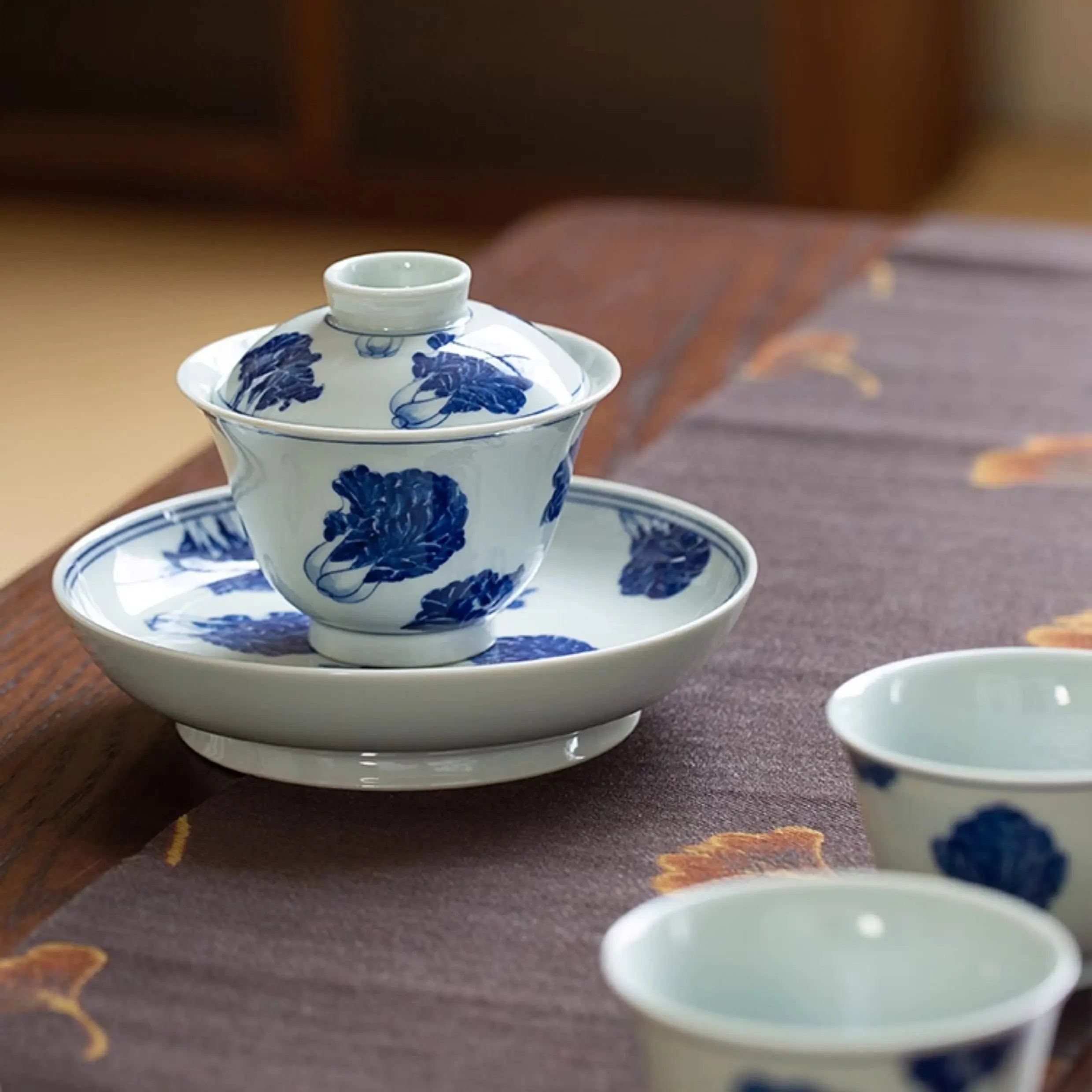 Bai Cai - Jing De Zhen Porcelain Gaiwan zycschina