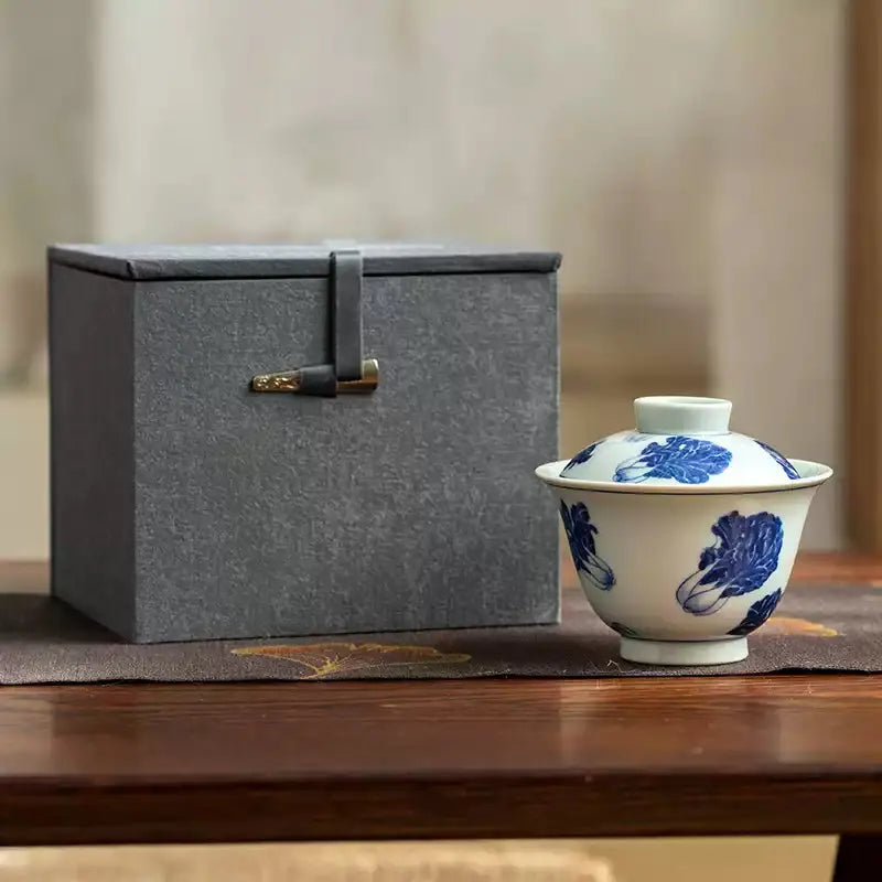 Bai Cai - Jing De Zhen Porcelain Gaiwan zycschina