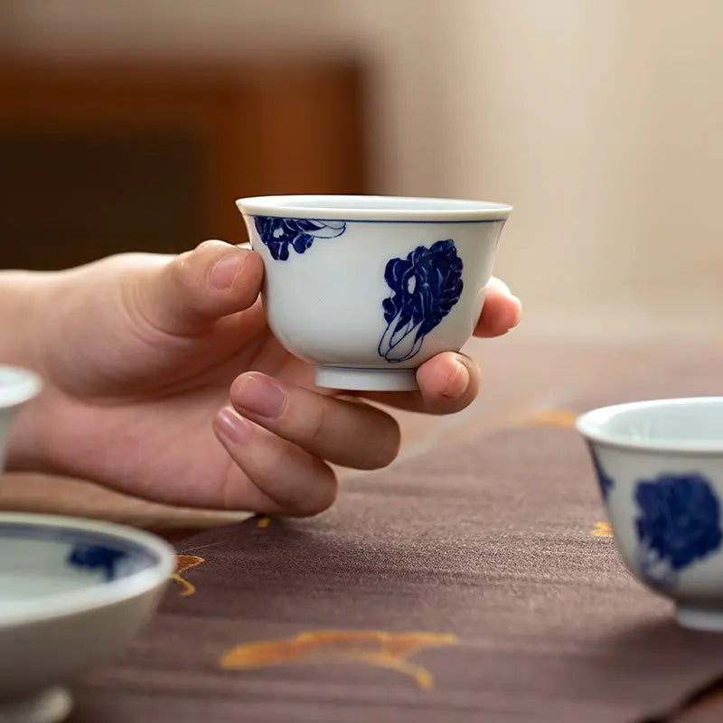 Bai Cai - Jing De Zhen Porcelain Teacup zycschina