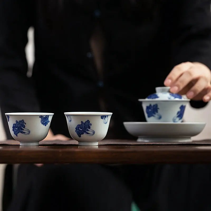 Bai Cai - Jing De Zhen Porcelain Teacup zycschina