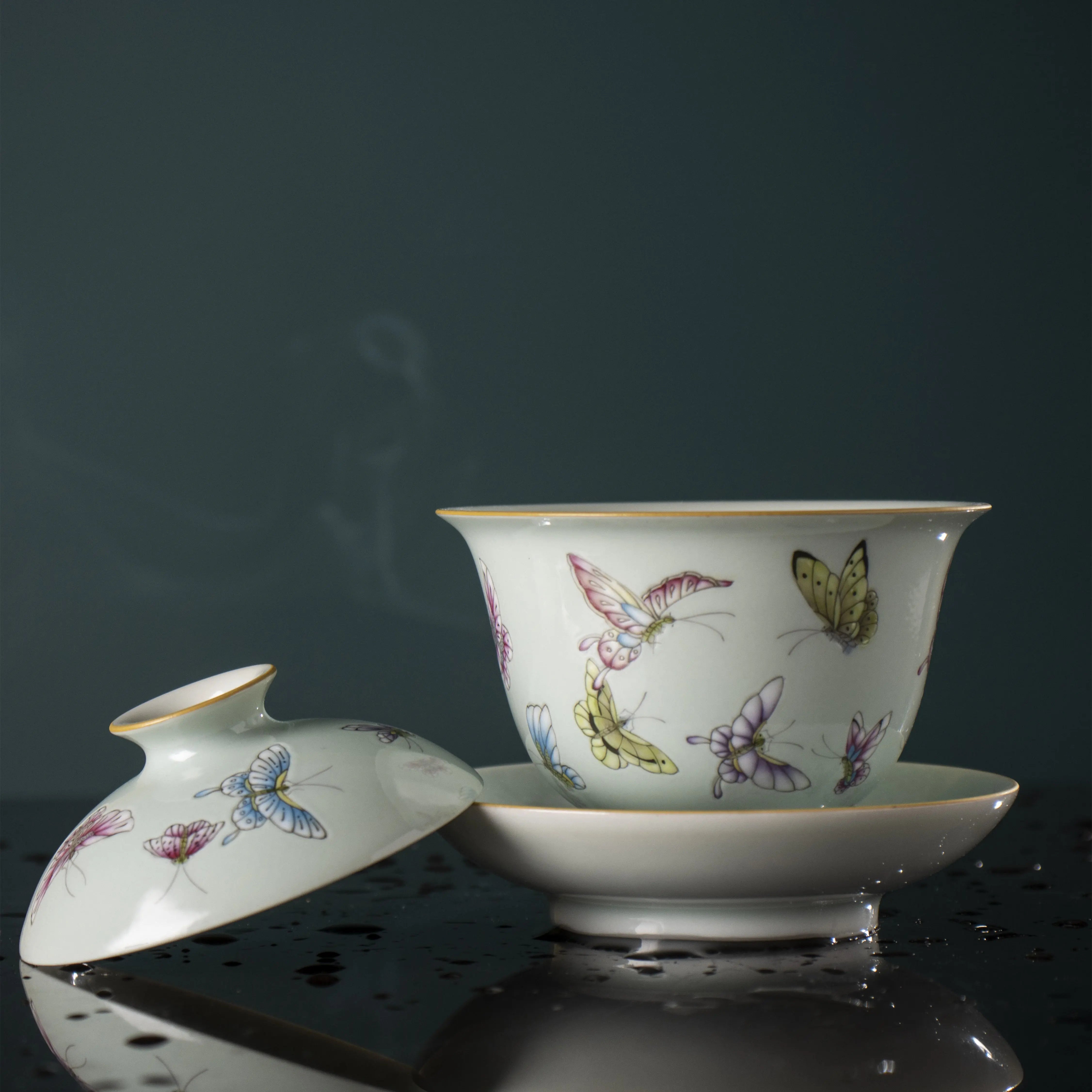 Bai Die - Jing De Zhen Porcelain Gaiwan zycschina