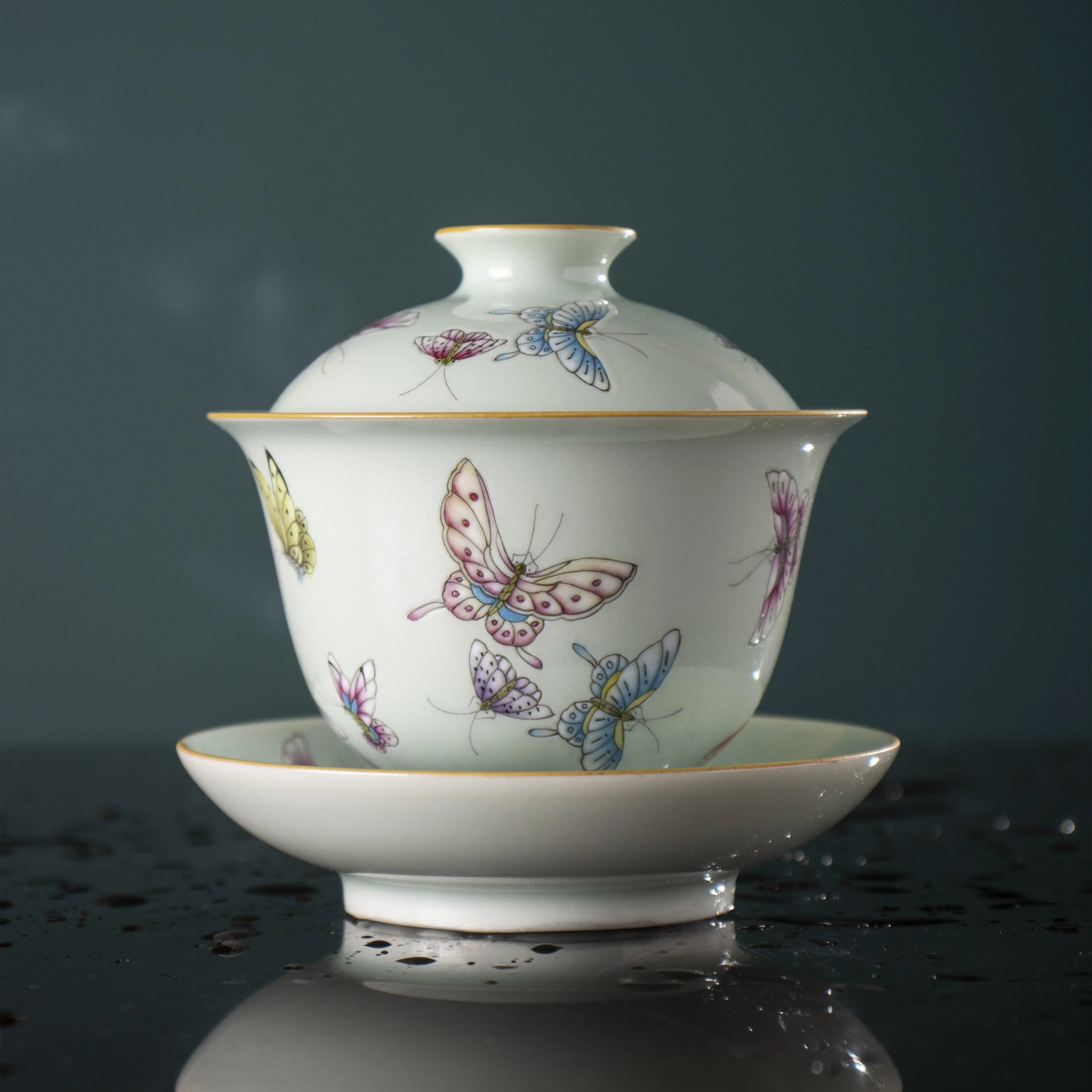 Bai Die - Jing De Zhen Porcelain Gaiwan zycschina