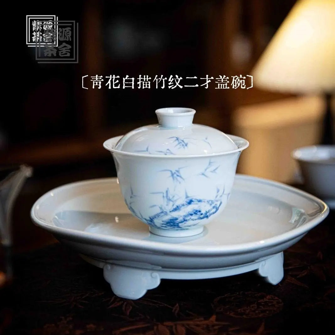 Bai Miao Zhu Wen - Jing De Zhen Porcelain Gaiwan zycschina