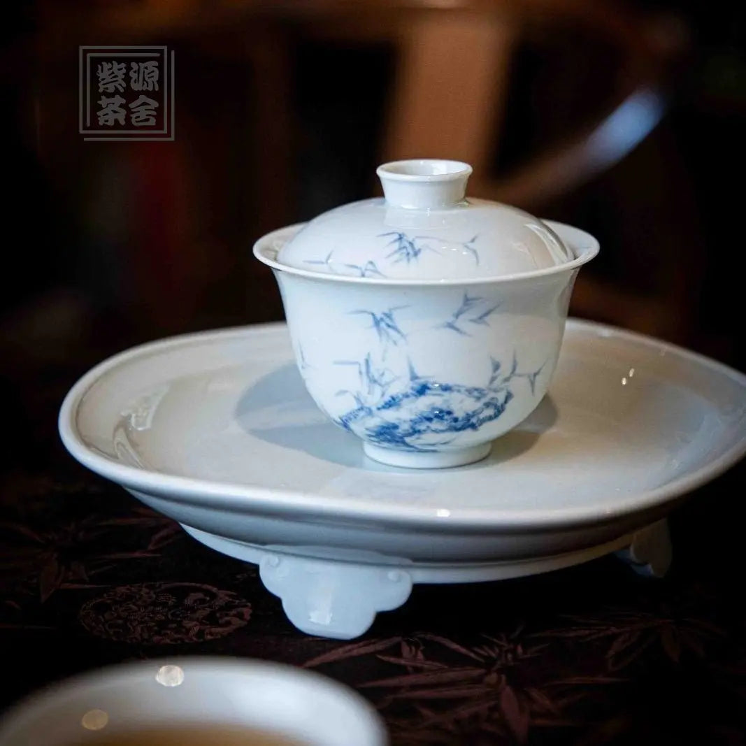 Bai Miao Zhu Wen - Jing De Zhen Porcelain Gaiwan zycschina