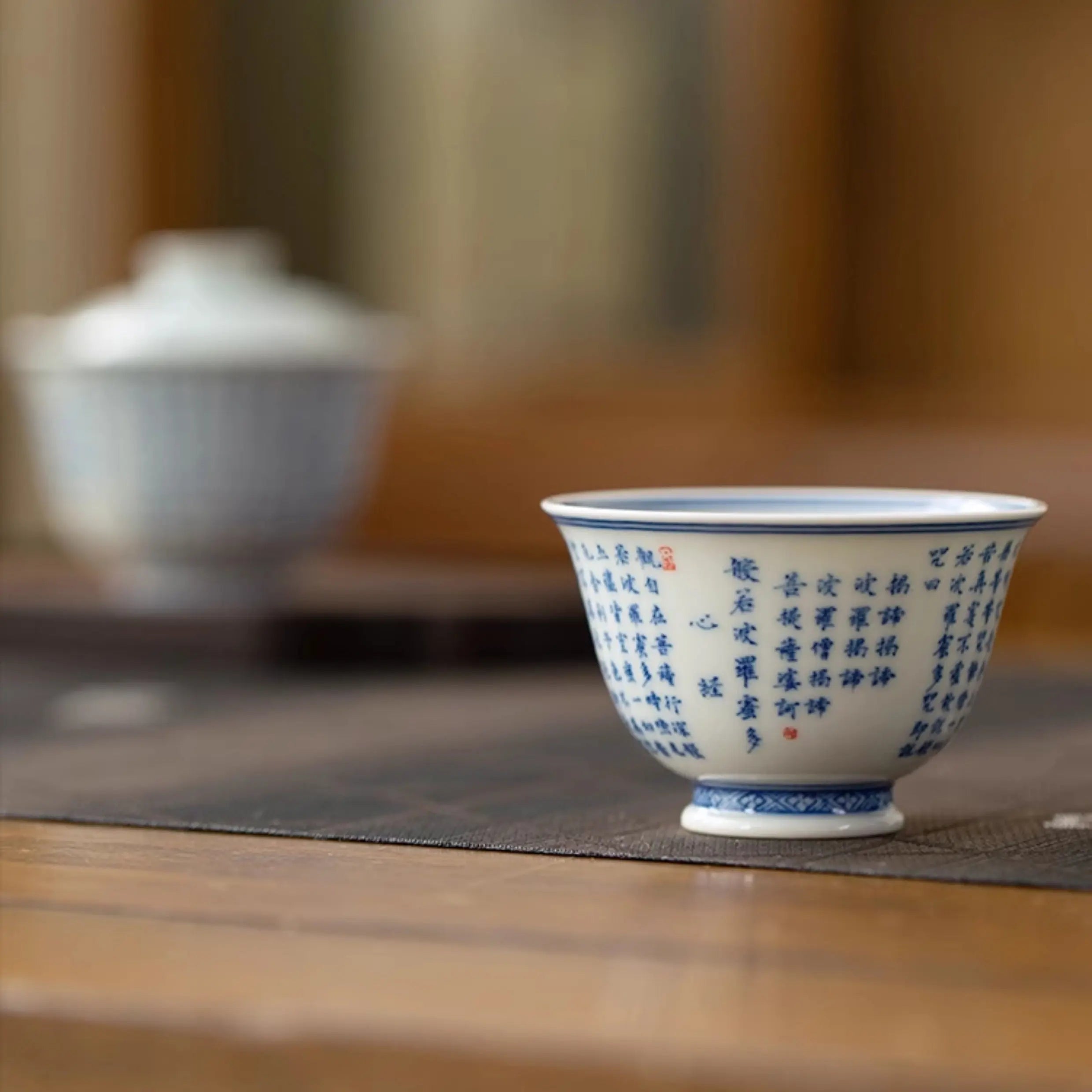Ban Ruo Bo Luo Mi Xin Jing - Jing De Zhen Porcelain Teacup zycschina