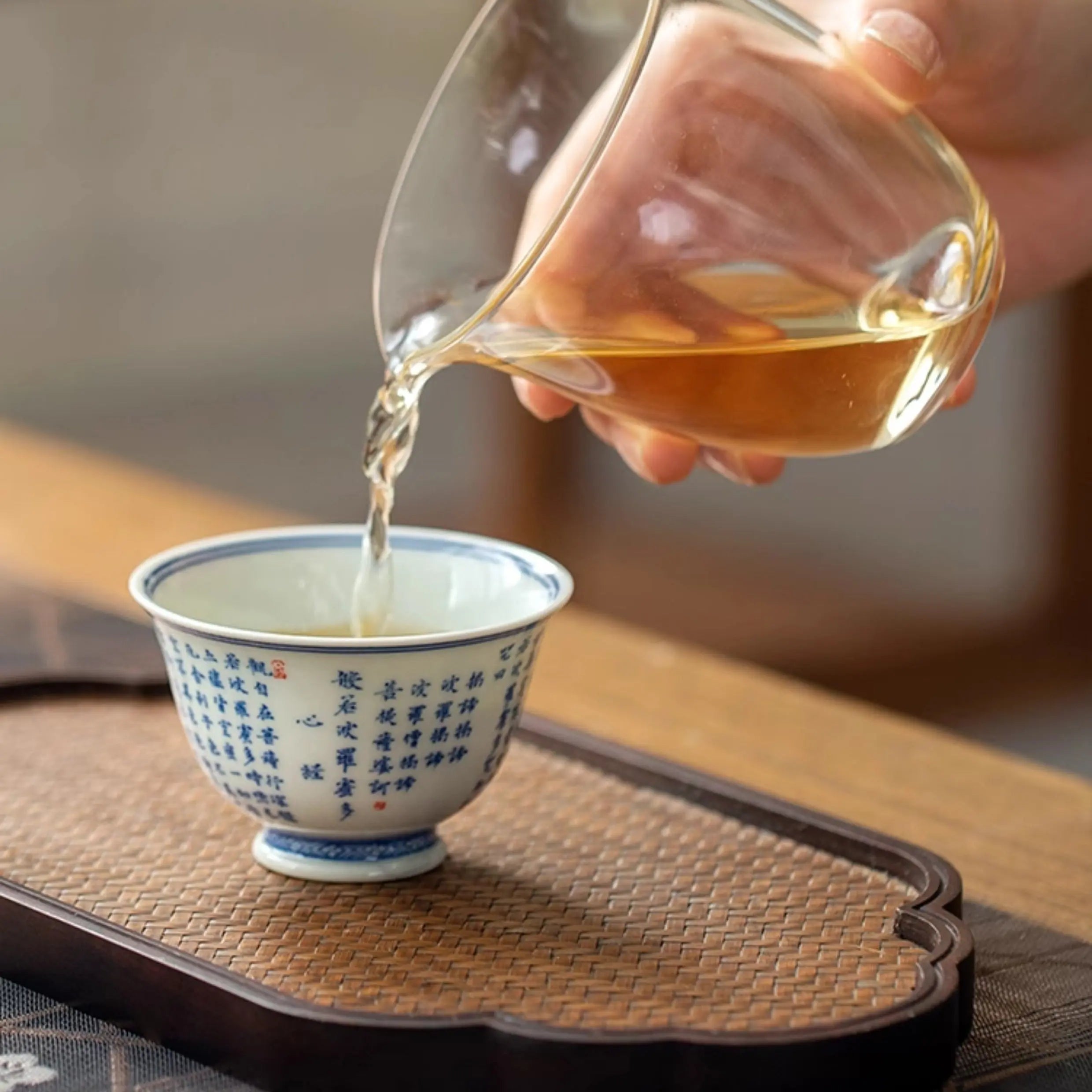 Ban Ruo Bo Luo Mi Xin Jing - Jing De Zhen Porcelain Teacup zycschina