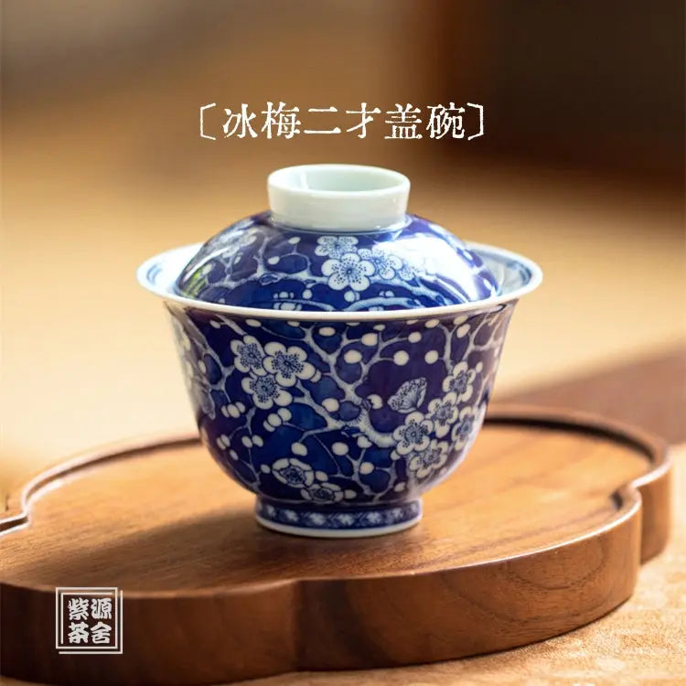 Bing Mei Er Cai- Jing De Zhen Porcelain Gaiwan zycschina