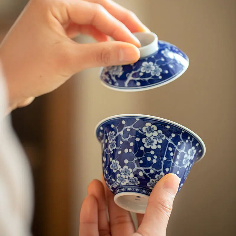 Bing Mei Er Cai- Jing De Zhen Porcelain Gaiwan zycschina