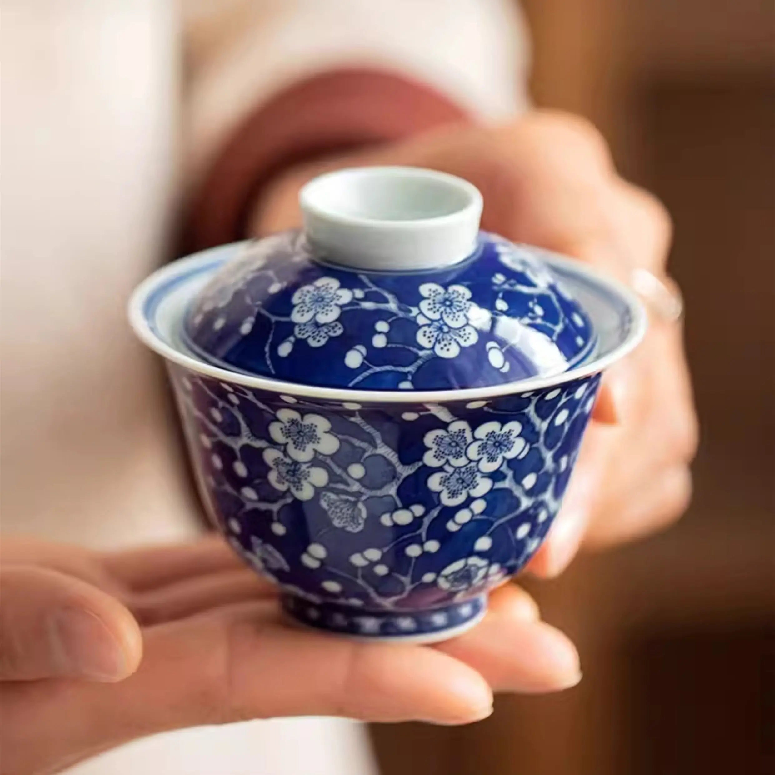 Bing Mei Er Cai- Jing De Zhen Porcelain Gaiwan zycschina