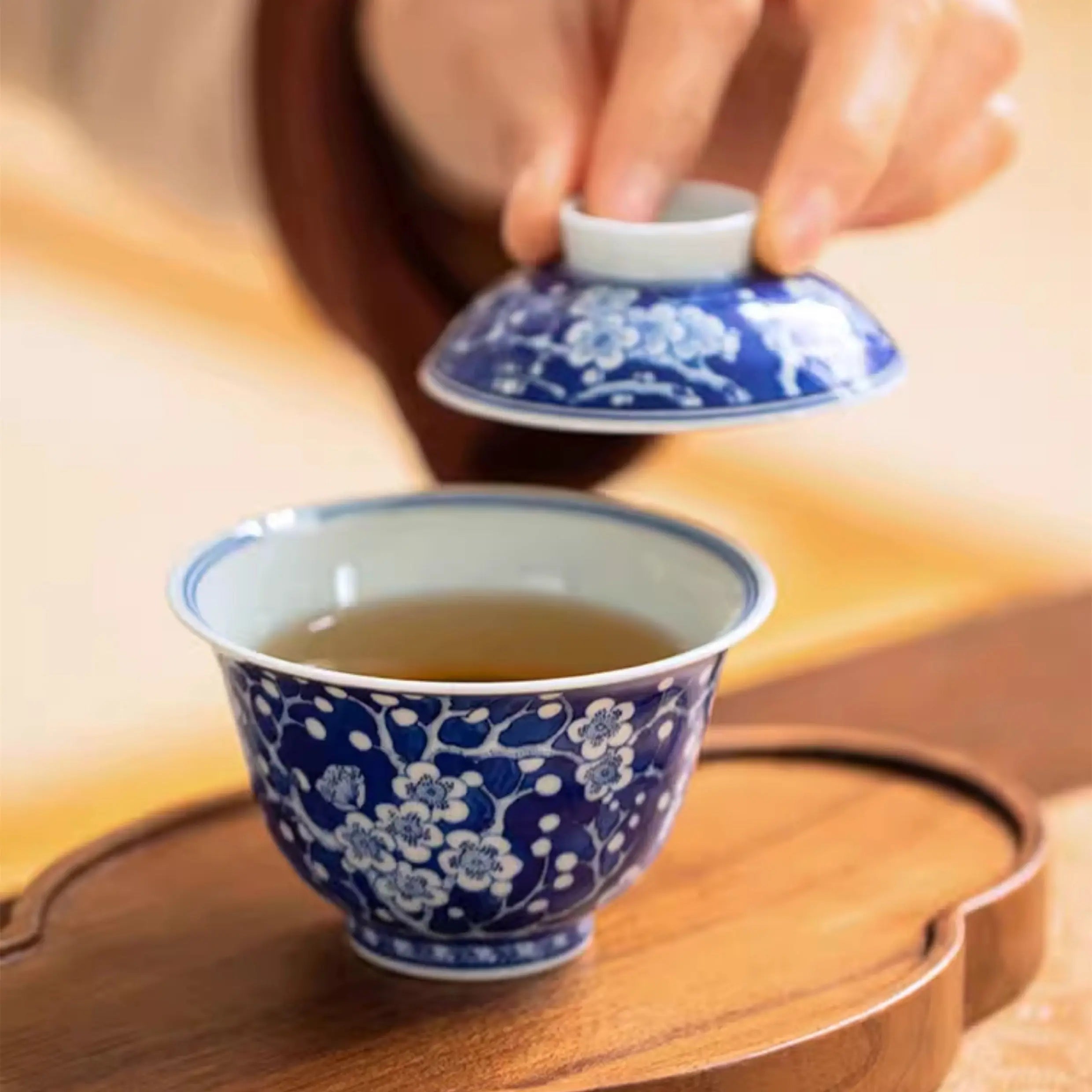 Bing Mei Er Cai- Jing De Zhen Porcelain Gaiwan zycschina