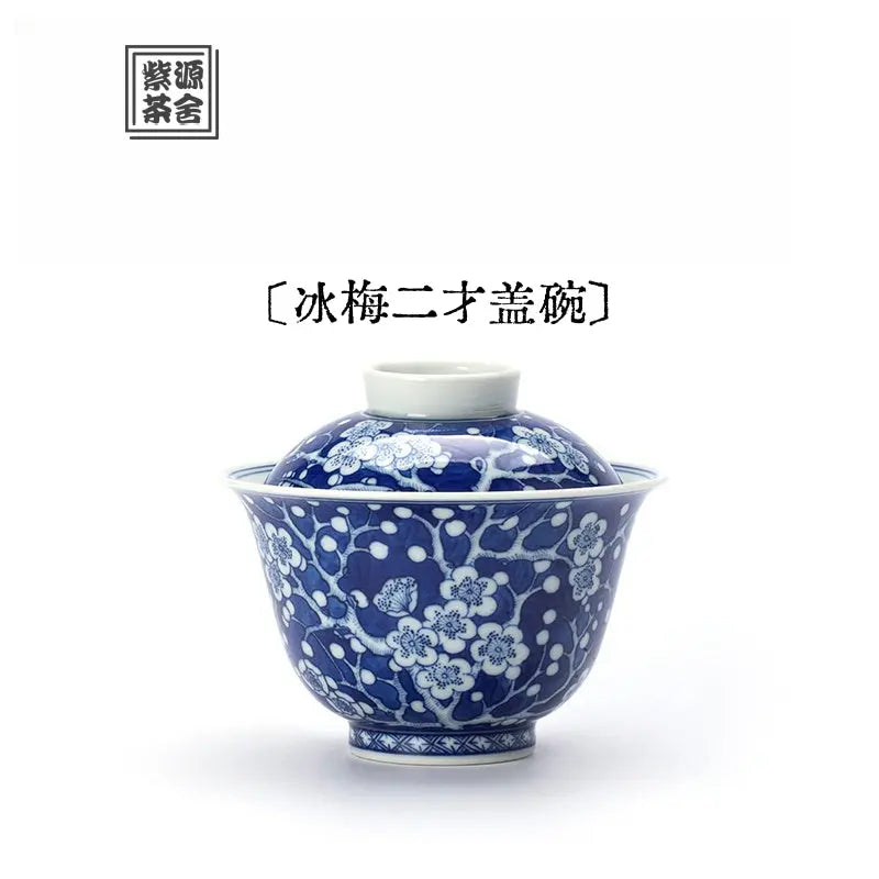 Bing Mei Er Cai- Jing De Zhen Porcelain Gaiwan zycschina