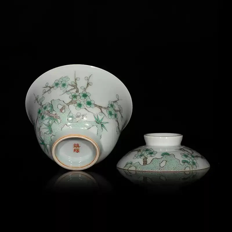 Bing Mei - Jing De Zhen Porcelain Gaiwan zycschina
