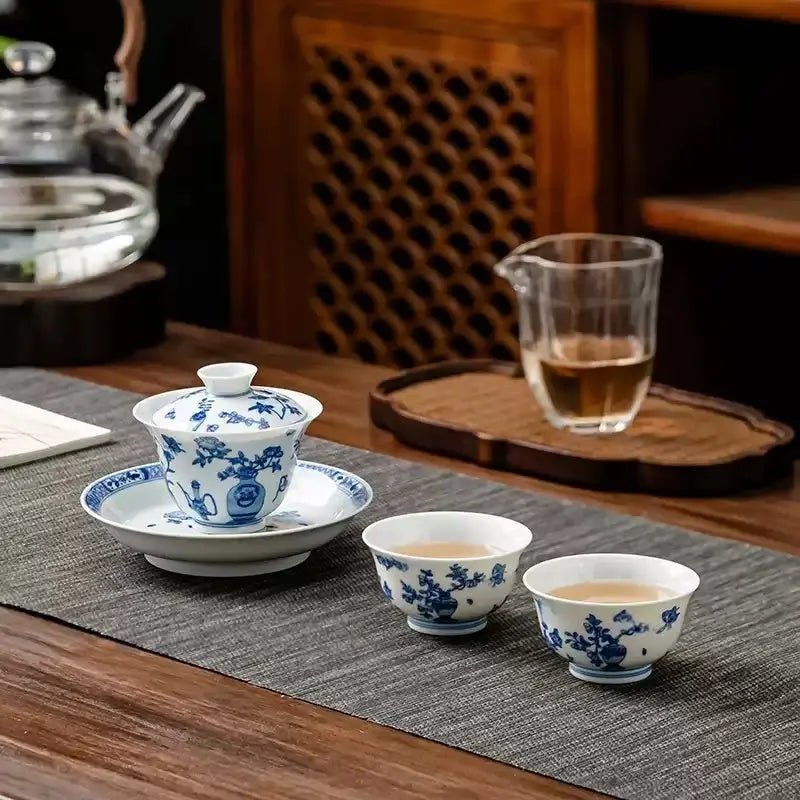 Bo Gu Wen 140cc - Jing De Zhen Porcelain Gaiwan zycschina