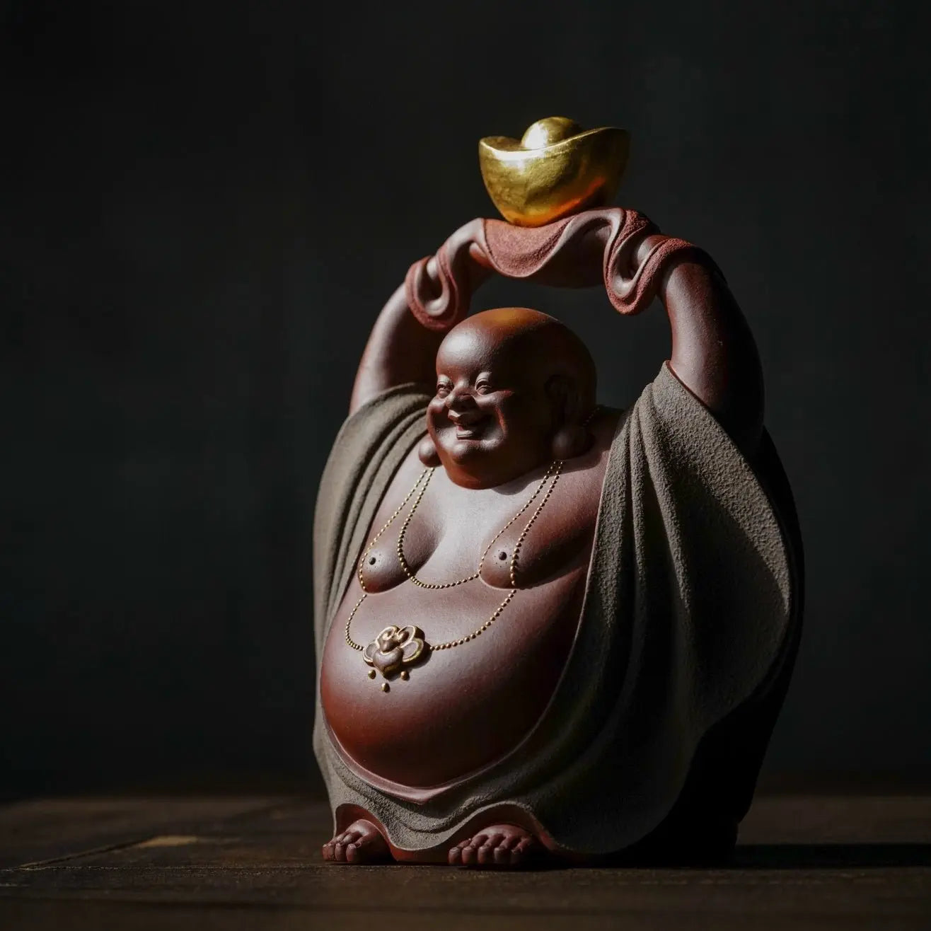 Cai Yuan Guang Jin - Zisha Sculpture 江苏宜兴