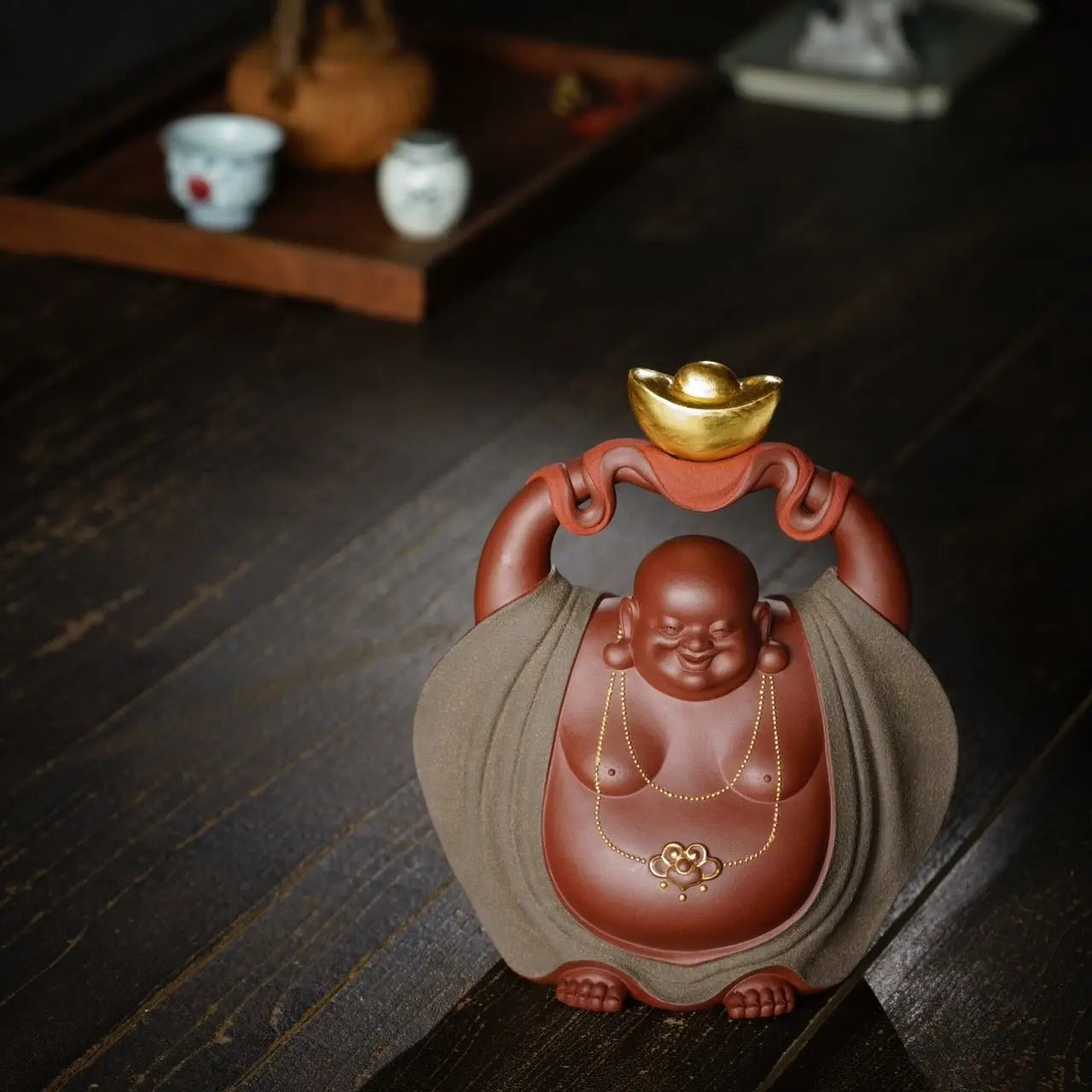 Cai Yuan Guang Jin - Zisha Sculpture 江苏宜兴