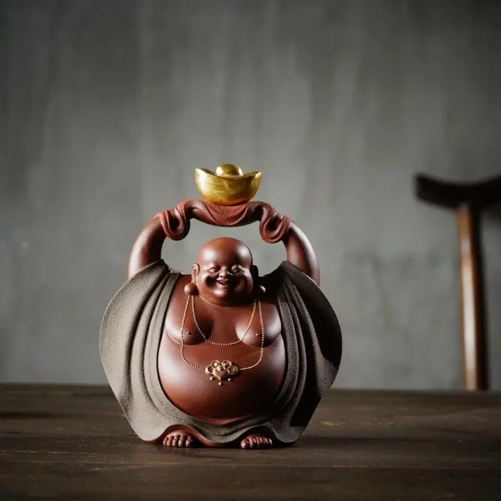 Cai Yuan Guang Jin - Zisha Sculpture 江苏宜兴