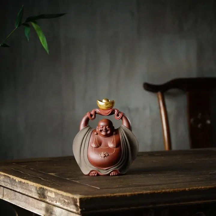 Cai Yuan Guang Jin - Zisha Sculpture 江苏宜兴