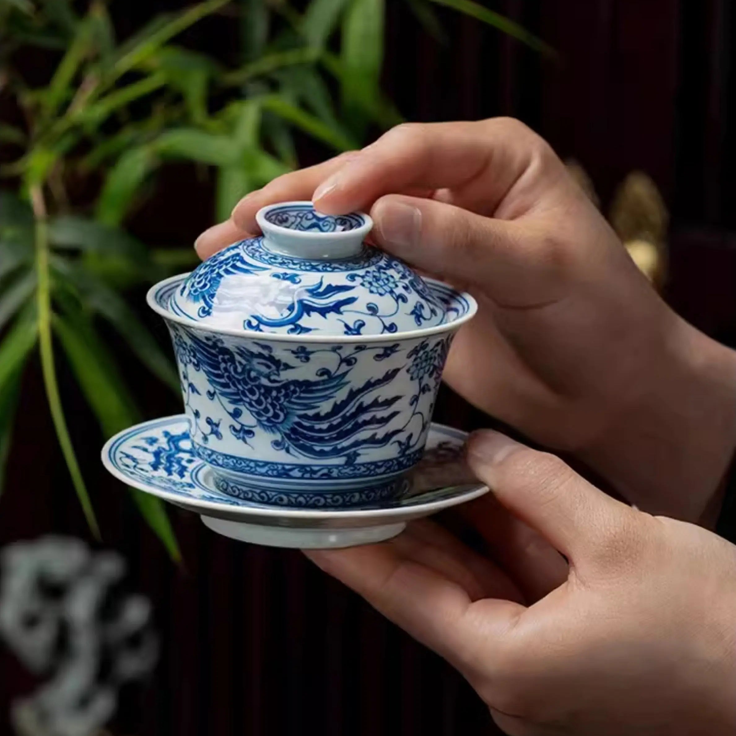 Chan Zhi Feng Wen - Jing De Zhen Porcelain Gaiwan zycschina