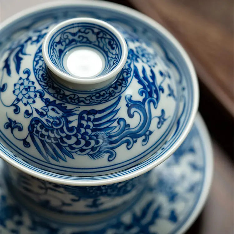 Chan Zhi Feng Wen - Jing De Zhen Porcelain Gaiwan zycschina