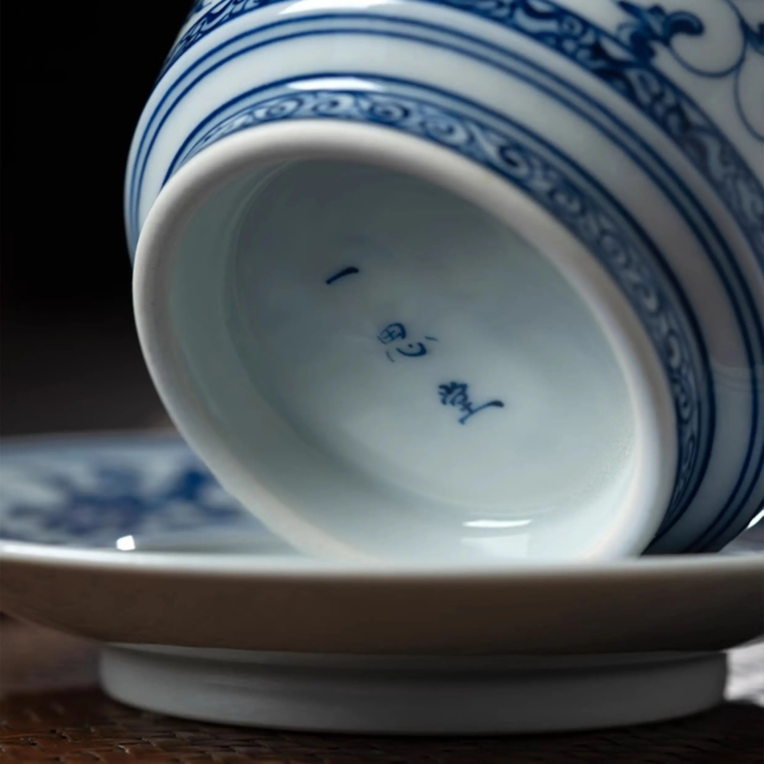 Chan Zhi Feng Wen - Jing De Zhen Porcelain Gaiwan zycschina