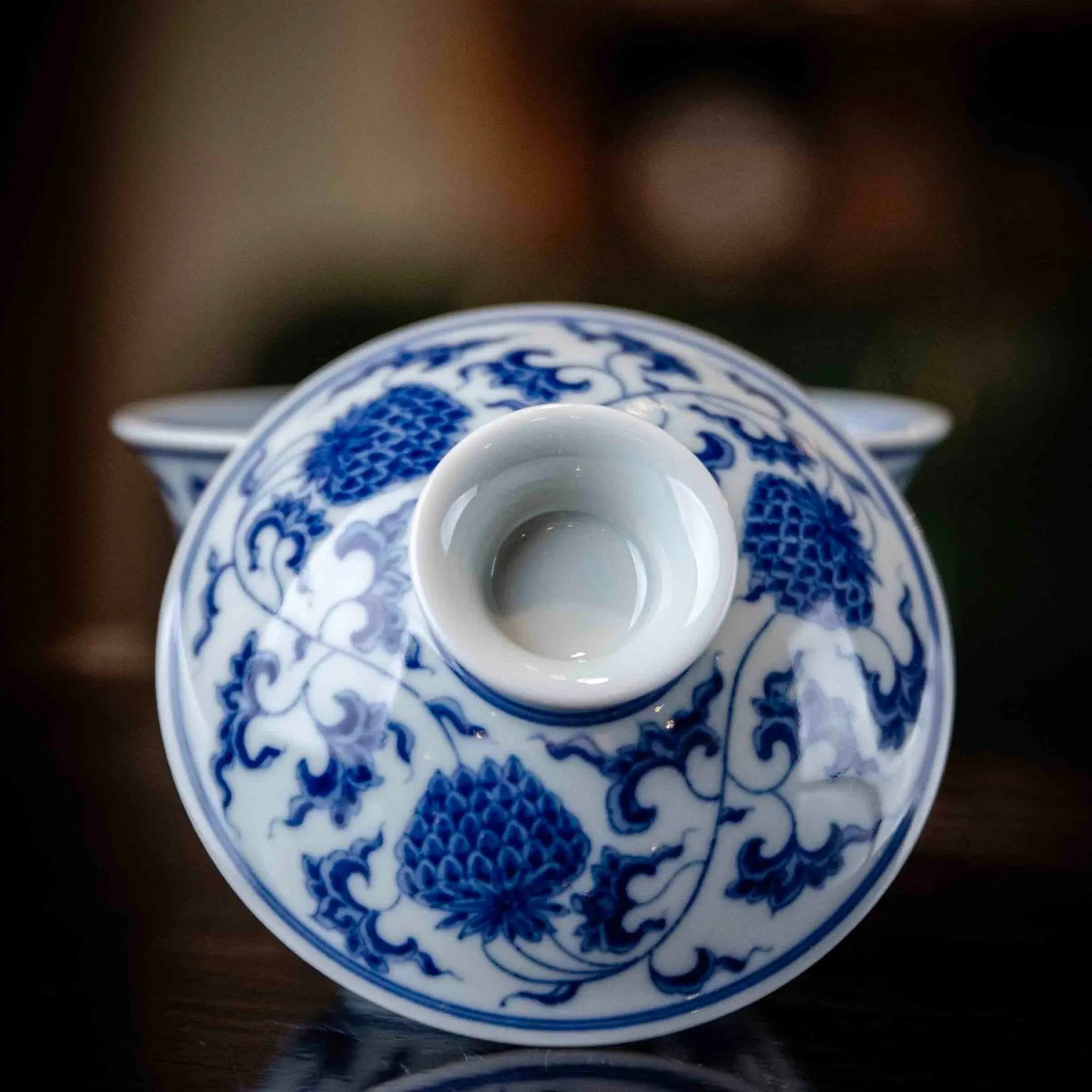Chan Zhi Ju Hua 160cc - Jing De Zhen Porcelain Gaiwan zycschina