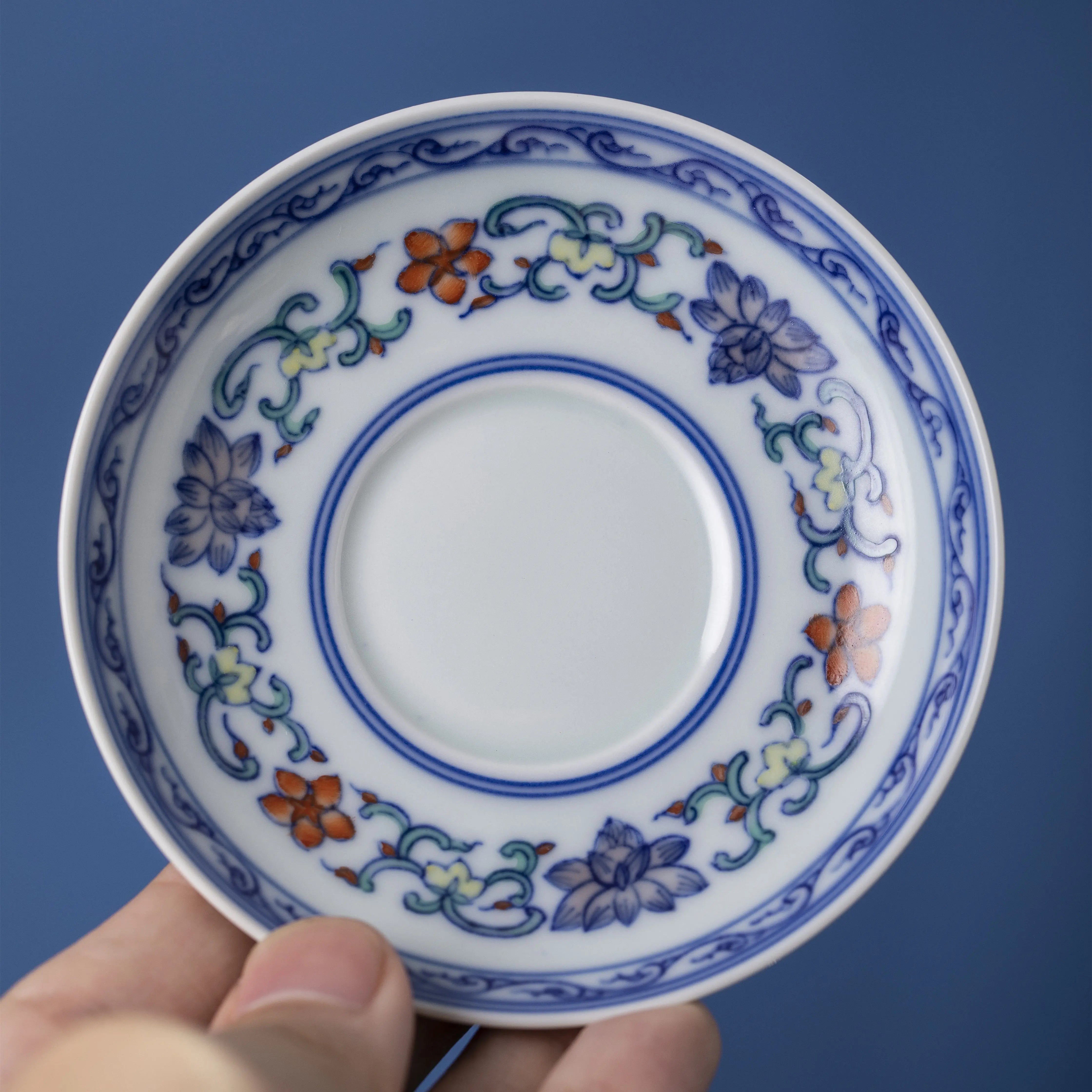 Chan Zhi Lian He Hua - Jing De Zhen Porcelain Gaiwan zycschina