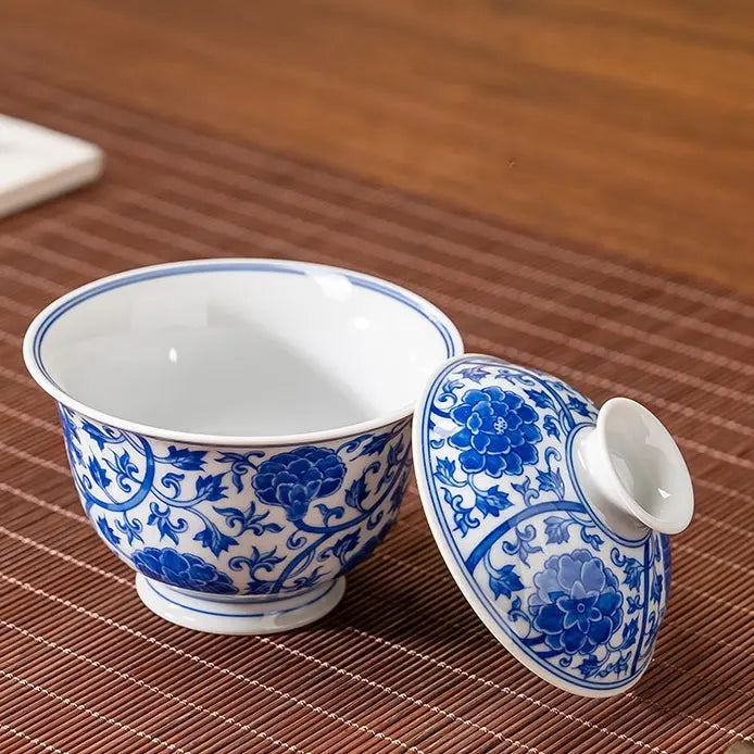 Chan Zhi Mu Dan 150cc - Jing De Zhen Porcelain Gaiwan zycschina