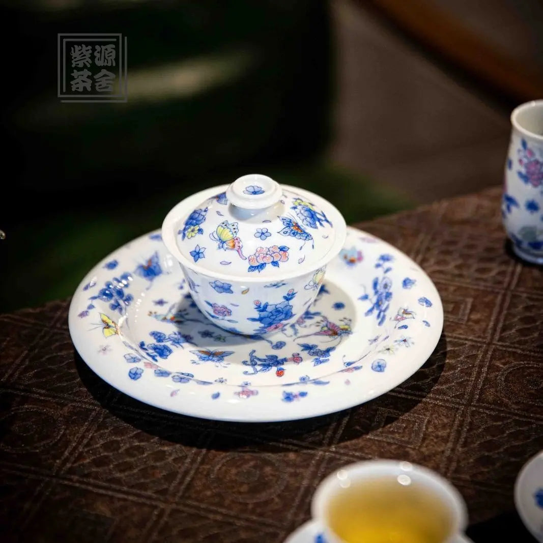 Die Lian Hua - Jing De Zhen Porcelain Gaiwan zycschina