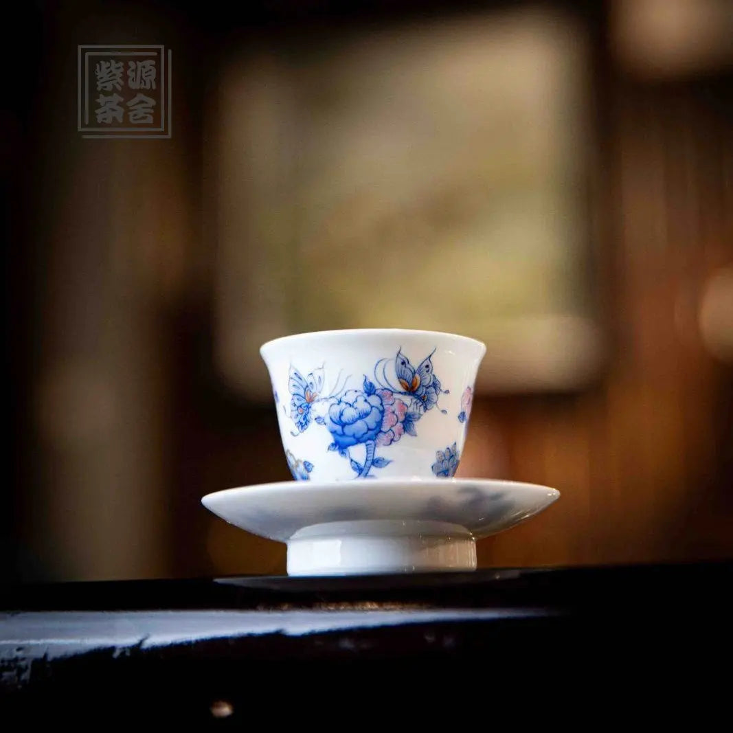 Die Lian Hua - Jing De Zhen Porcelain Gaiwan zycschina