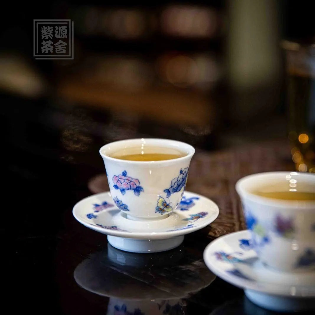 Die Lian Hua - Jing De Zhen Porcelain Gaiwan zycschina