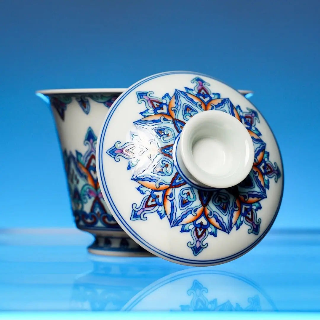 Dun Huang Bao Xiang 140cc - Jing De Zhen Porcelain Gaiwan zycschina