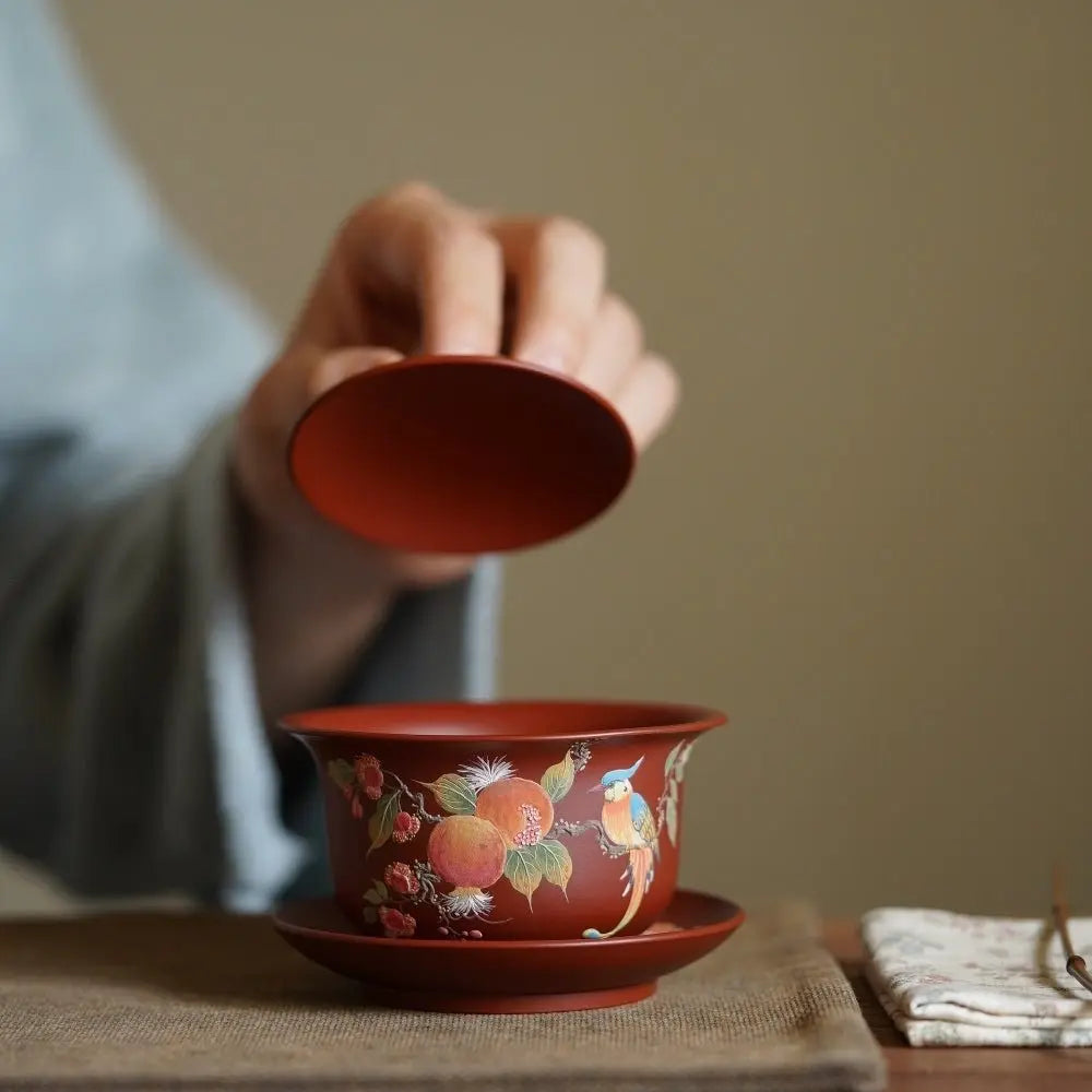 Duo Zi Duo Fu 180cc - Yixing Handmade Gaiwan 江苏宜兴