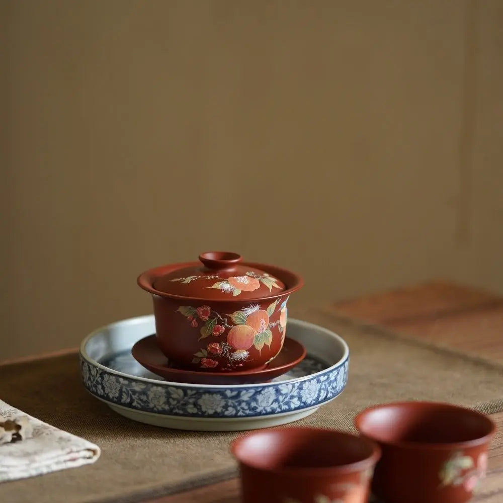Duo Zi Duo Fu 180cc - Yixing Handmade Gaiwan 江苏宜兴