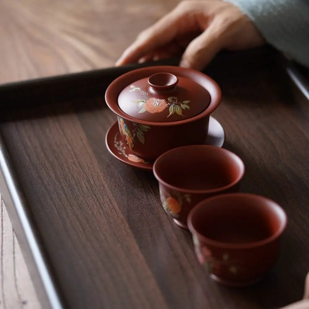 Duo Zi Duo Fu 180cc - Yixing Handmade Gaiwan 江苏宜兴