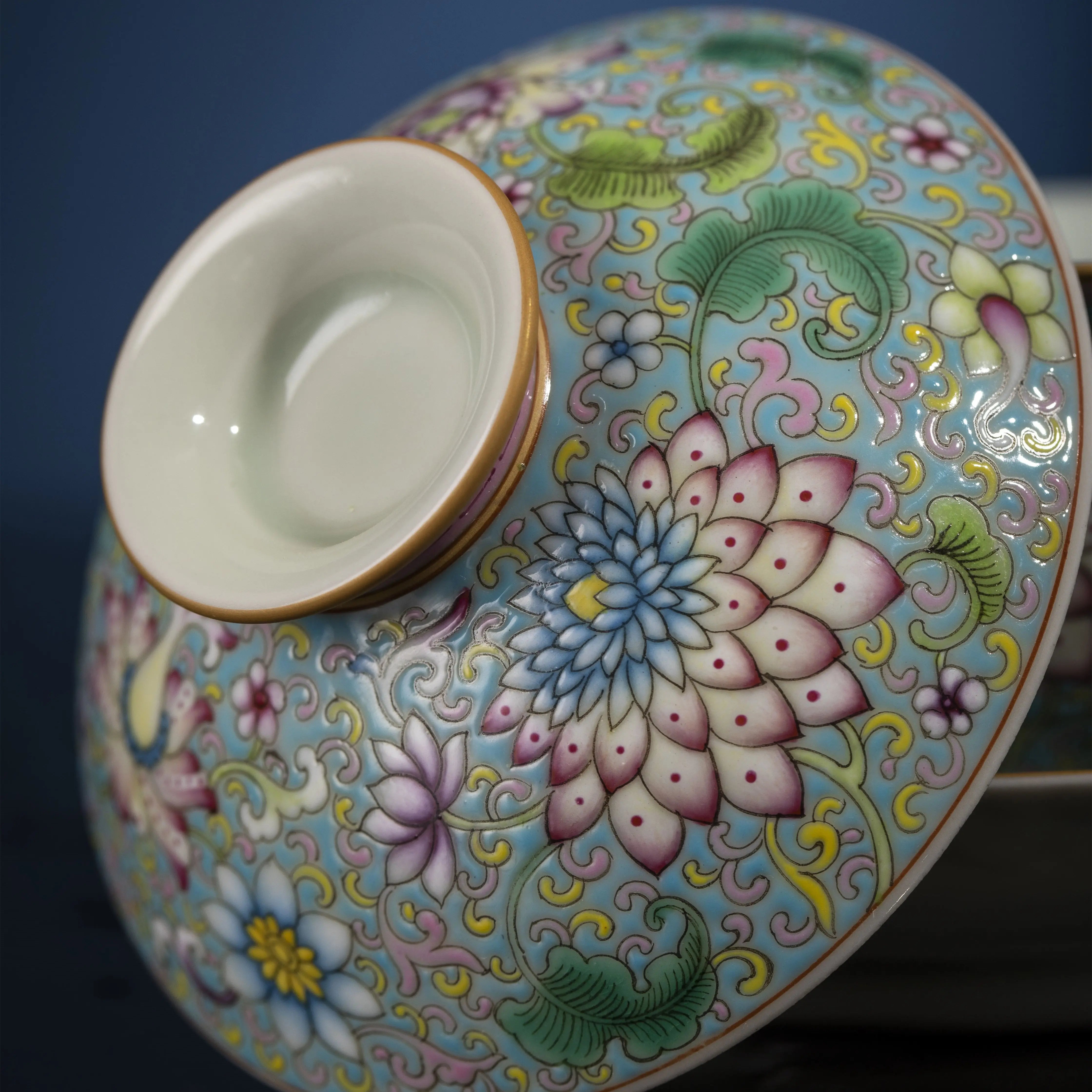 Fa Lang Cai - Jing De Zhen Porcelain Gaiwan zycschina