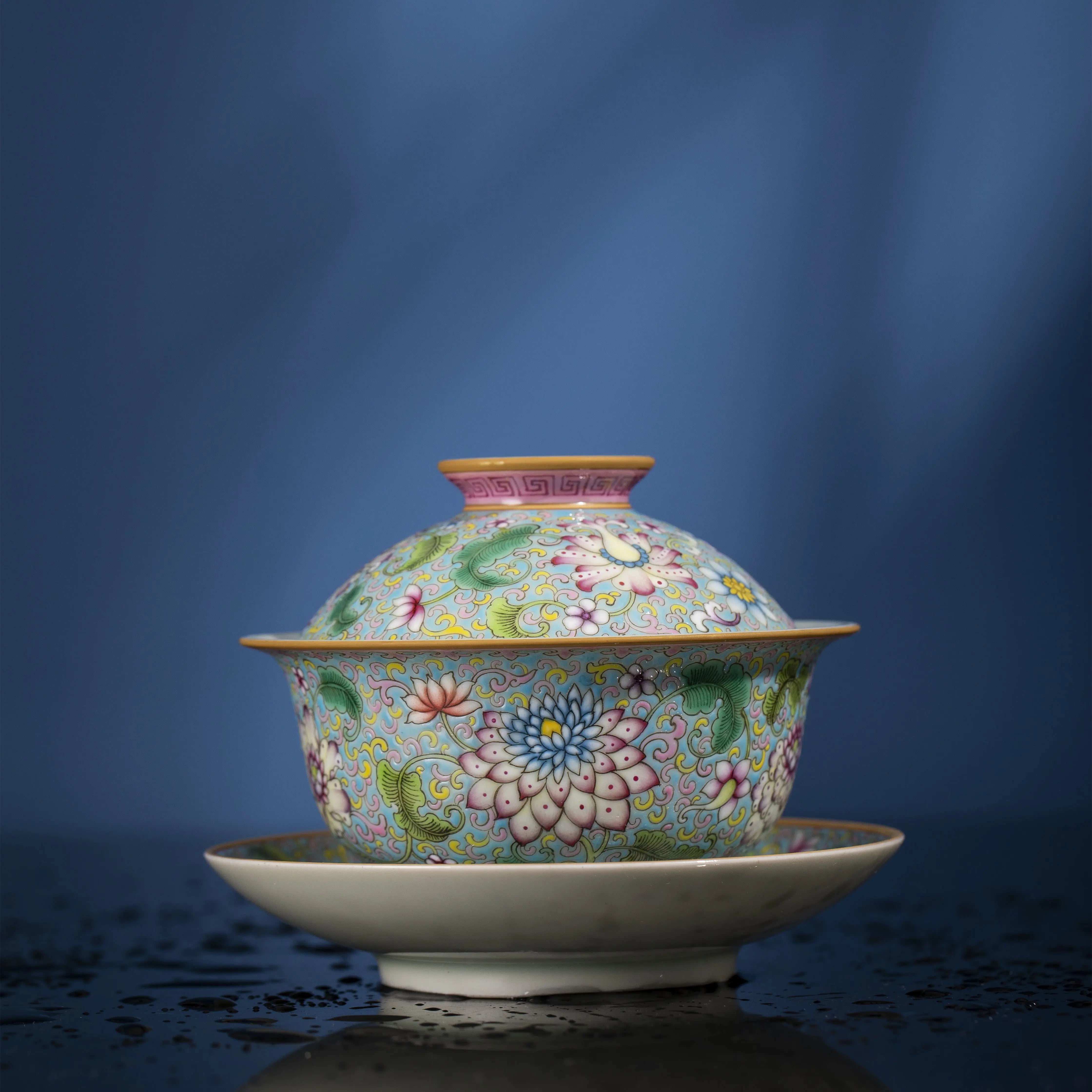 Fa Lang Cai - Jing De Zhen Porcelain Gaiwan zycschina